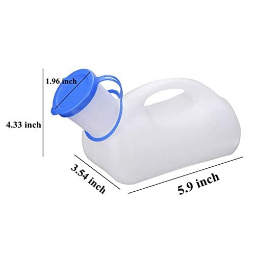 Unisex Potty Urinal for Car, Toliet Urinal for Men and Women, Bedpans Pee Bottle with a Lid and Funnel, Mobile Toilet Portable Urinal for Car, Old Man, Child and Diabetes for Camping Outdoor Travel — view 5