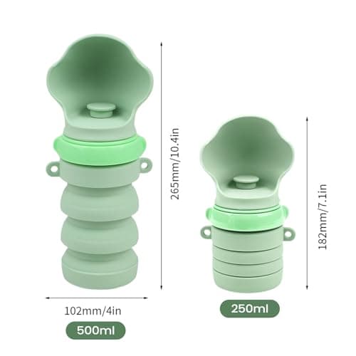 Water Bottle - Leak Proof Foldable Drinking Cup, Water Dispenser for Outdoor, Use Only for Pet Hydration Bottle to Road Trips and Vacations, Portable Dog, Daily Routine, 4.02 Inches — view 2