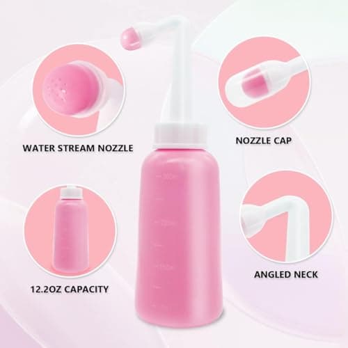 350ml Perineal Bottle Postpartum Essentials Upside Down Portable Bidet Bottle for Perineal Recovery and Cleansing After Birth — view 3