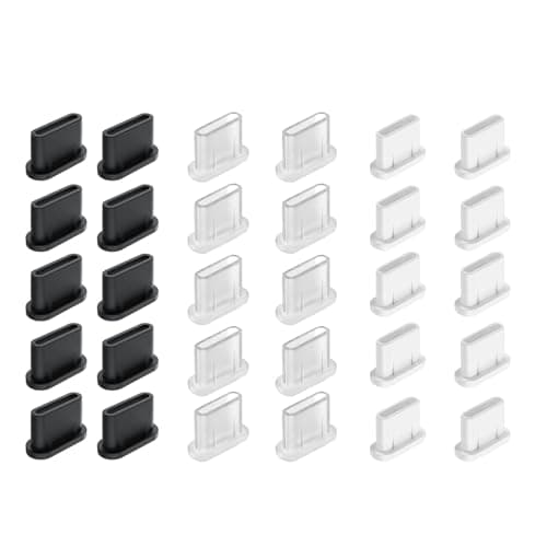 alloneslife 30Pcs Silicone Type C Chargers Port Protector for Most USB C — view 4