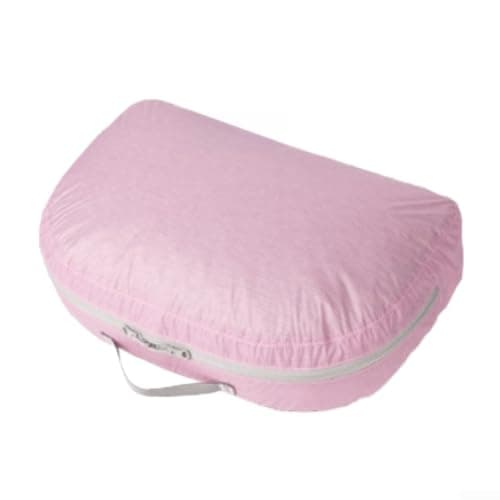 QuivyLivy Ultralight Backpacking Accessories, Waterproof Dry Bag For Tent, Converts To Camping Pillow Stuff Sack, 15D Nylon, 8L Volume, Hiking Gear Organizer(Light Pink)