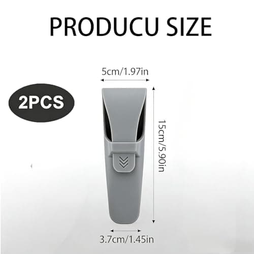 Silicone Razor Cases Waterproof Shaver Protectors Portable Travel Storage Containers for Manual Razors Safety Blades Covers Lightweight Carrying Cases for Hiking Travelling Outdoor（Grey + Blue） — view 2