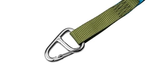 LOADCARE Luggage Strap for Load Securing, Two-Part LC 175 daN Tension Strap for Boot, Passenger Car Luggage Strap 25 mm Strap Width with Quick View Label, 2 m (Olive Green) — view 5