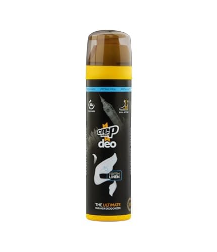 Crep Protect Shoe Deodorizer Spray - Foot & Shoe Odor Eliminator for Smelly Shoes, Sneakers, Boots, Suede & Nubuck - 24-Hour Freshness, Refreshing Scent (Fresh Linen, 150ml)