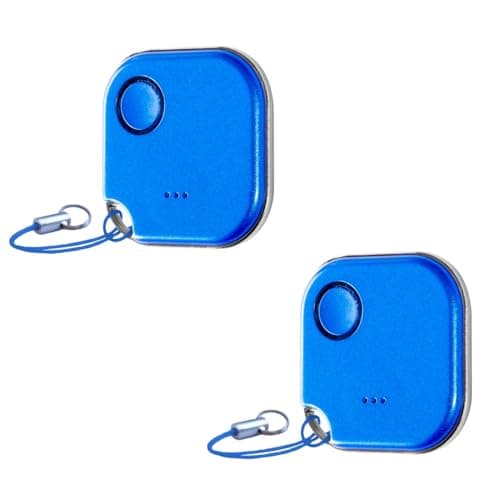 Shelly BLU Button1 | Pack of 2 | Bluetooth Controlled Action and Scene Activation Button Blue | Home Automation | iOS Android App | Long Battery Life | LED Indicator | Long Range