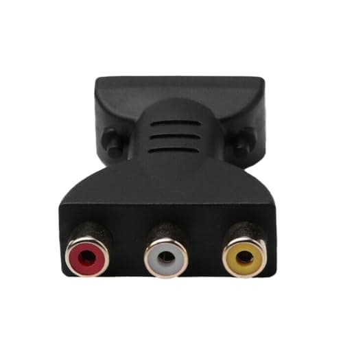 Multimedia Interface to Av Adapter Converter Black for 480p 720p 1080ip
