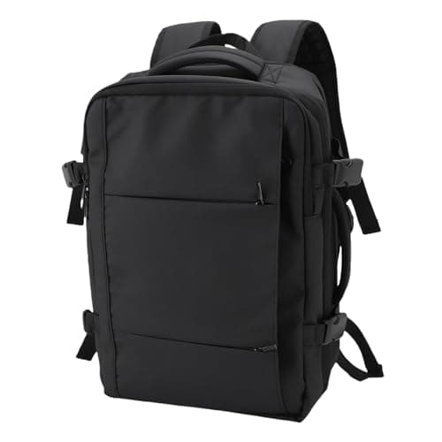 Jeffergarden Vacuum Compression Backpack, Oxford Cloth Travel Backpack with Pump and TSA Lock, Expandable Large Capacity with USB Charging Port for Business Trips Weekend Travel