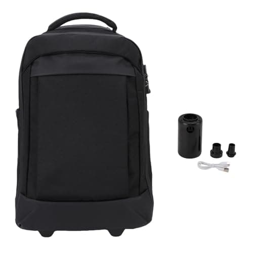 Haofy Travel Backpack, Backpacks Backpack Quiet Large Capacity Fashion Travel Business Laptop Fits for Work Business Weekender College Black 20.5x13.0x8.7in Vacuum Rolling Laptop Nan (Black) — view 6
