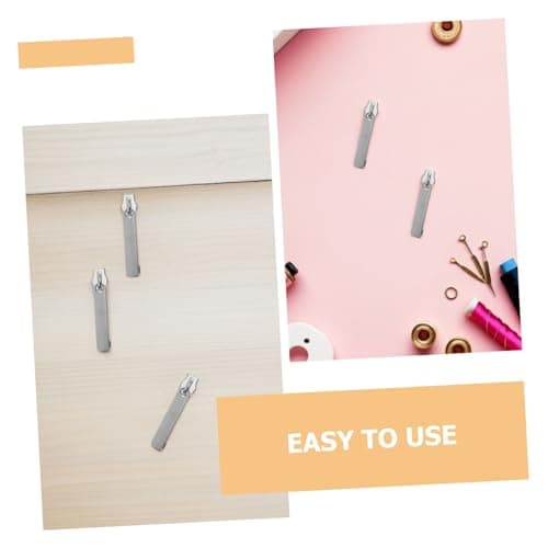 Gogogmee 100pcs Detachable Metal Zipper Replacement Sliders for Luggage Suitcase Backpack Heavy Duty Ergonomic Puller with Locking Feature Fit Travel Repair Kit in Silver — view 6