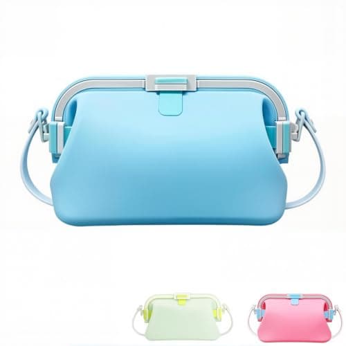 Foldable Silicone Beach Bag, Waterproof Silicone Handbag, 2000 mL Capacity