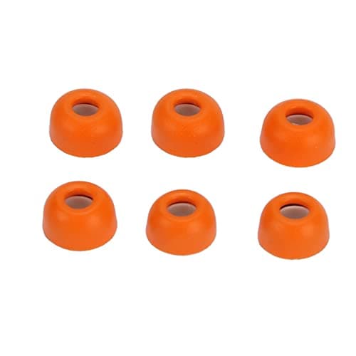 Omquot Soft Memory Foam Earpads for iOS Earbuds, Replacement Earpads with Noise Cancelling, 6 Pack