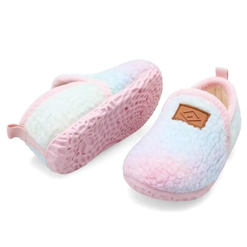 JIASUQI Toddler Slippers Boys Girls Slip on House Shoes Lightweight Baby Sock Shoes Outdoor Kid Walking Shoes(DtPink 152,UK Size 6.5-7) — view 6