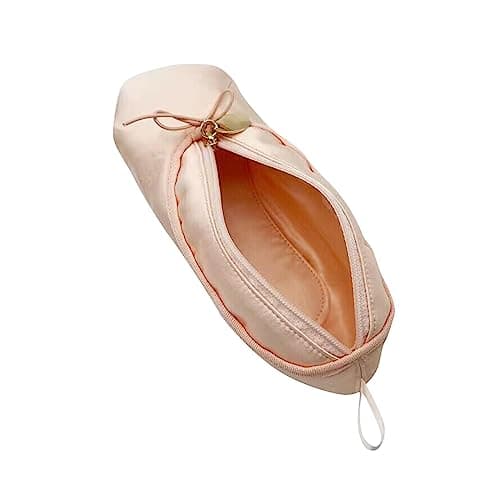 LOVIVER Pen Bag Portable Ballet Shoes Designed Stationery Organizer Multifunction Cute Pencil Case Pencil Holder for Teen Boys and Girls School