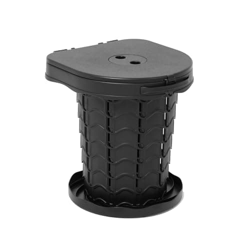Unibos | Folding Camping Toilet Portable with Bag - for Adults with Lid, Seat & SpareToilet Bags, Outdoor Travel Loo for Fishing, Hiking, Campervan, Caravan, Car, Festivals, Max 180kg — view 2