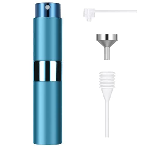 ACWOO Perfume Atomiser, 8ml Refillable Travel Size Perfume Bottle, Mini Aftershave Spray Bottle, Small Glass Fragrance Atomizer for Women, Portable Empty Cologne Refill Pump Dispenser for Men