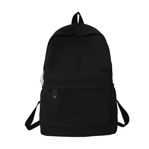 YXQSED School Backpack Womens, Causal Travel School Bags for Teenage Girls Lightweight Rucksack Water Resistant Bookbag for College Womens Mens black