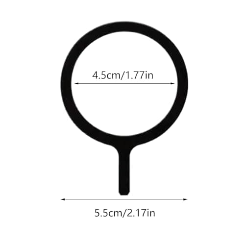 Magnetic Ring - Metal Sheet, Wireless Charging Mount | Slim Magnet Sticker with Strong Suction for Phone Case, Versatile Magnetic Holder for Travel Desk Bedroom Car Electronics Use, 5cm/1.97 inches — view 6