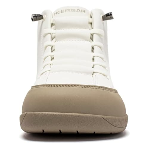 HOBIBEAR Barefoot Minimalist Shoes Womens Mens Zero Drop Wide Toe Box Waterproof Outdoor Hiking Walking Comfortable Trail Running Sneaker Beige Brown — view 2