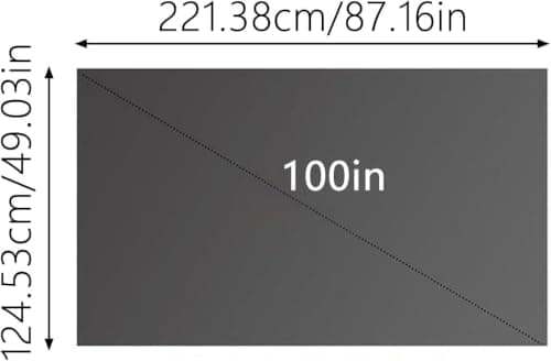 4k Metal Lightproof Foldable Portable Movie Screen, 16:9 HD Anti Light Projector Screen,160°Wide Viewing Angle,for Home Theater,Office,Classroom & Outdoor Use,Easy Install (Gray, 100 inches) — view 5