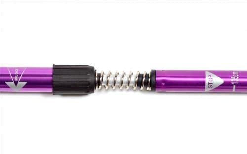 One Trekrite Womens Adjustable Anti Shock Hiking Stick/Walking Pole - Purple — view 4