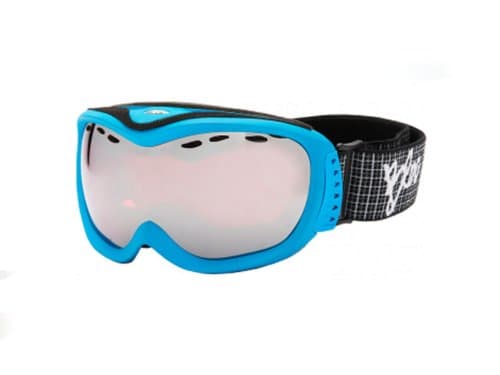 BLOC Ski Snowboard Goggles SHARK Teal / Vermillon MIRROR H020 - Small to Medium Fit