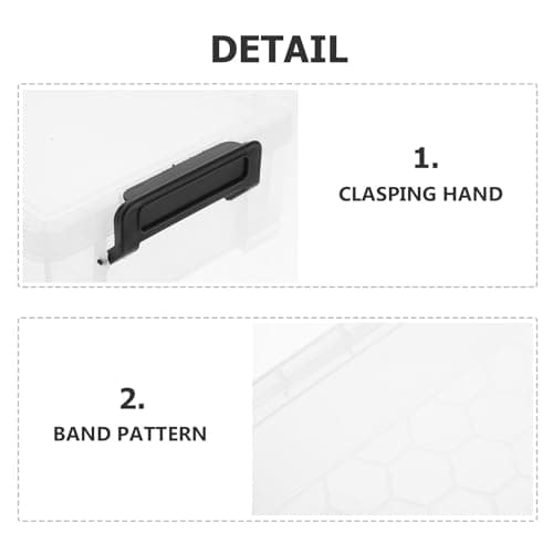 JOINPAYA Pencil Box Removable Side Organizer and Stackable Design Large Capacity Plastic with Snap Tight Lid Versatile Storage Case for Pens and Gel Pens for School and Home Use — view 3