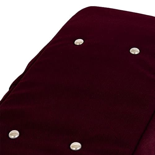Yoga Studio Yoga Kit Bag | YKK Full Zipp Fastening Carrier Equipment Bag | Cotton Yoga & Pilates Mat Bag with Storage Pocket Compartments for Mats & Accessories | Fits Most Mat Sizes (Raspberry) — view 6