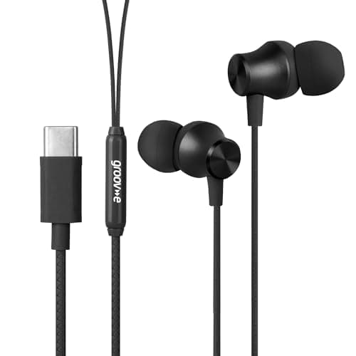 groov e Metallic Buds - USB-C Earphones with Remote Mic & Volume Control, Fits Ears Comfortably, USB-C Plug, Offers Rich Sound Quality — view 3