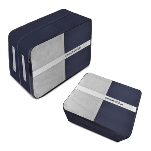 CANBOX Compression Packing Cubes 2 Pcs Set, Expandable Luggage Organizers