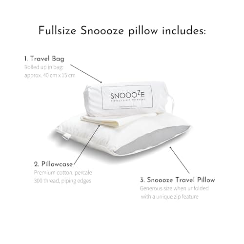 SnooozeGo Travel Pillow 55x42cm - Lightweight Bed Pillow — view 2