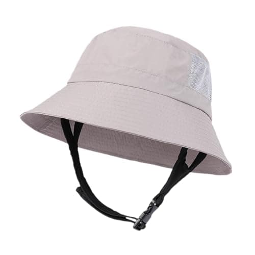 TWISAXC Wide Brim Fishing Hat Sunhat Lady Outdoor Travel Hiking Beach Days and Hiking Camping Traveling Backpacking Picnic Decor Camping Wide Brim Beach Cap, Light Gray, 55cm to 60cm — view 2