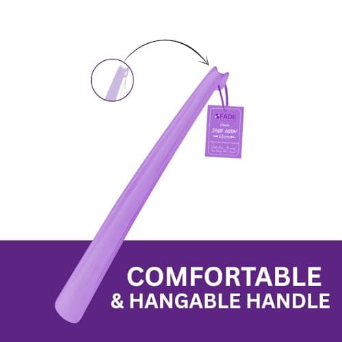 FADII Shoe Horn Long Handled 45cm+22cm Long Shoe Horn-Plastic Shoehorn For Men, Women With Comfort Grip Long Shoe Horns-Flexible Extra Long Shoe Horn For Elderly- Pack of 2 Shoe Spoon — view 3