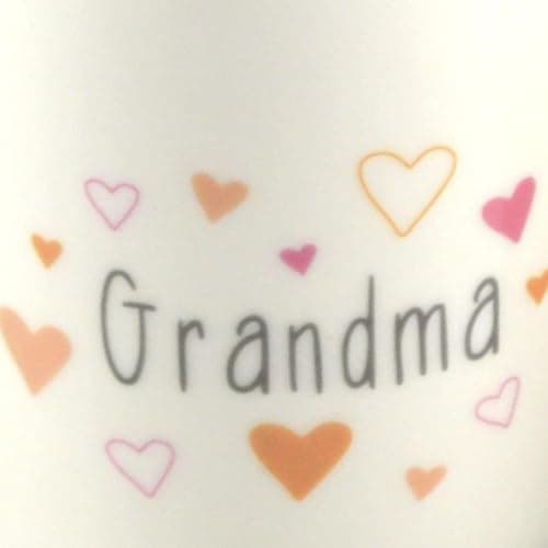 OM Print Hub Grandma Coffee Tea Mug Gift from Grandchildren, Grandson, Granddaughter, Birthday Gift, Christmas, Mother’s Day New Bone China 12oz (Grandma) — view 3
