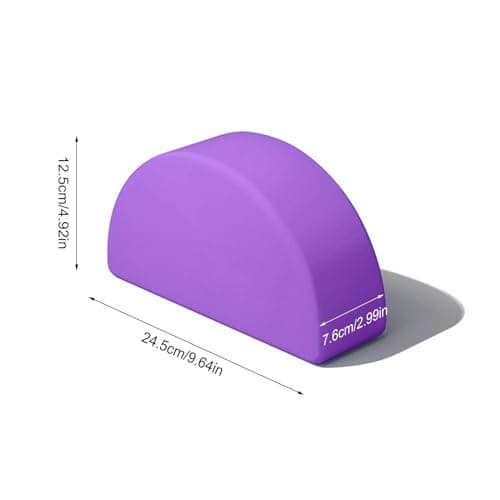 Half Round Yoga Blocks, 2 Color Anti Slip Half Round Pilates Block, Lightweight Yoga Brick Cushion for Women Men, Multifunctional Pilates Blocks Gymnastics Equipment, for Workout Equipment — view 2