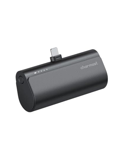 Charmast 20W Power Bank for iPhone 14/13, Mini Size with Built-in Connector