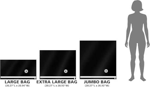 Hefty MAX Shrink-Pak Vacuum Storage Bags Combo Pack – Max Strength Tear-Proof Bags For Clothes, Pillows, Towels, Blankets & More – Space Saver Suction Sealer Bags for Home– 1 Large, 1 XL, 1 Jumbo — view 5