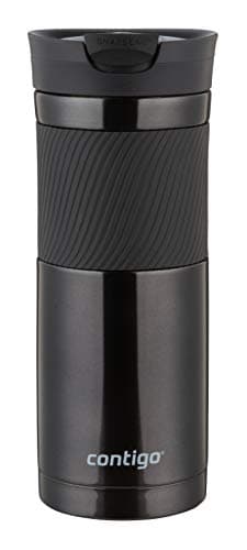 Contigo Travel Mug Byron, Stainless Steel Thermal-Mug, Coffee to go cup, 100% leakproof, Keeps hot for 7 hours, dishwasher safe lid, Black