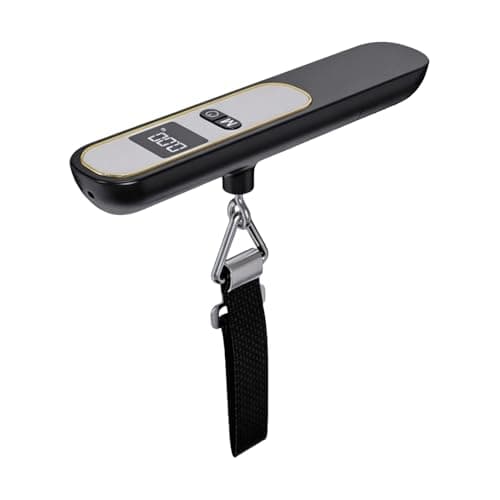 Travel Luggage Scale - 110lb Baggage Measuring Equipment with Hook & LCD Display - Suitcase Weight Scale,for Outdoor Road Trip Camping Hiking Backpacking Fishing Home Airplane