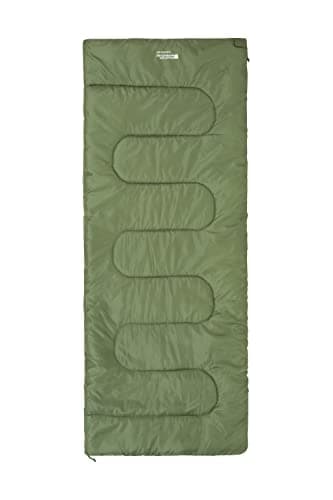 Mountain Warehouse Basecamp 200 Sleeping Bag - 2 Season Kids Camping Bag, Extreme Temperature Of 5C - For Spring Summer, Camping & Trekking Khaki — view 2