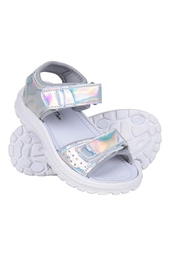 Mountain Warehouse Supernova Kids Sandal - Toddler Shoes with Neoprene Lining, EVA cushioning & Touch Strap Fastening - Spring Summer Beach, Walking & Outdoors Iridescent 2