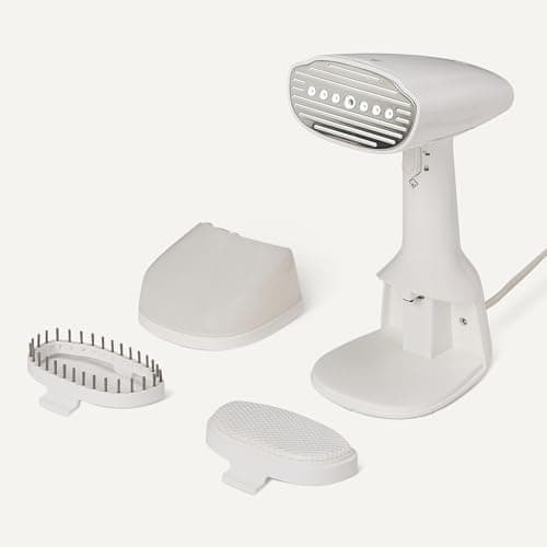 Amazon Basics Steamer for Clothes, 1500W Handheld Garment Steamer, Turbo Extreme Steam, Dual Settings, Auto Shut-Off, 250ml Tank, Portable Wrinkle Remover, White — view 4