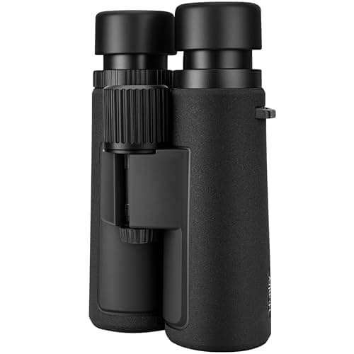 Hontry High Power 10x42 Binoculars for Adults Bird Watching (Black)