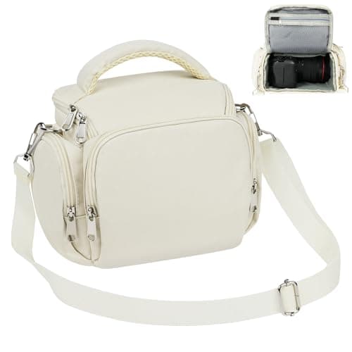 Ainiv DSLR Camera Bag, Waterproof Anti-Shock SLR Camera Case, Beige