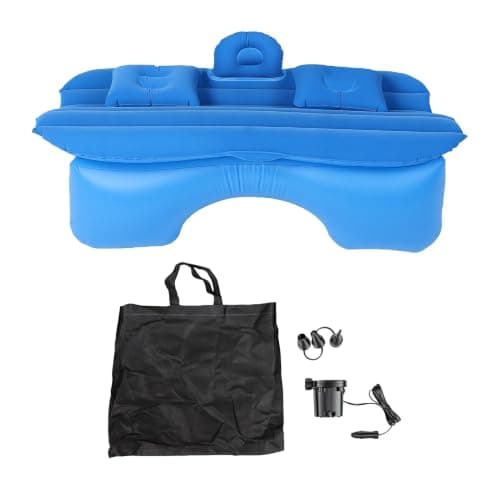 XUMIUZIY Car Air Mattress Inflatable Bed Back Seat Camping Pad (Blue) — view 5