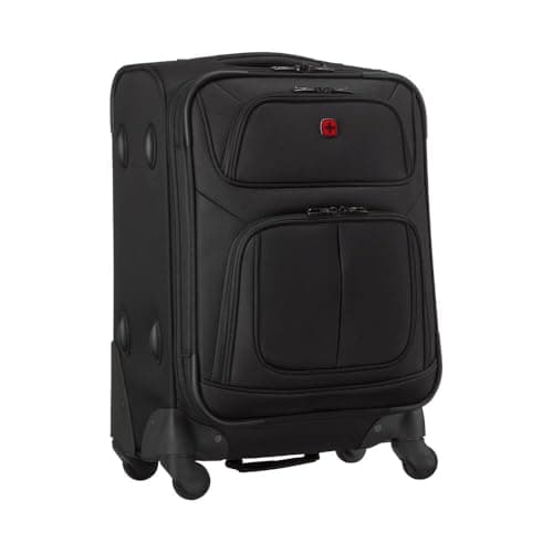 Wenger Sion Carry-On Soft-Shell Suitcase S, 40/45 l Expandable, Black