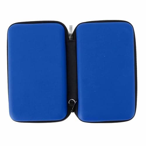 VBESTLIFE Protective Hard Shell Case for 3DS, for New 3DS XL, for New 2DS XL, Portable Travel Cover Pouch with 8 Game Card Slots & Inner Pocket (Blue) — view 6