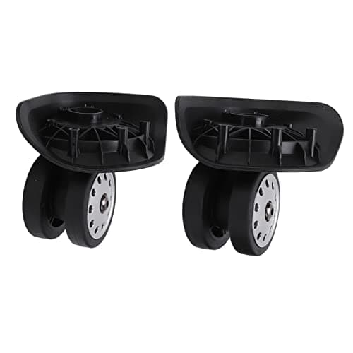 Jiawu A88 Porous Suitcase Luggage Replacement Casters, 1 Pair (L Black)