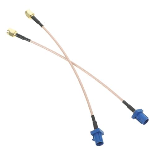 Car Antenna Adapter Cable Rg316 50 Ohm 2pcs Khaki for Gprs
