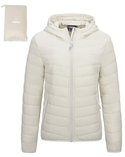 Outdoor Ventures Women's Packable Hooded Puffer Jacket Quilted Jacket