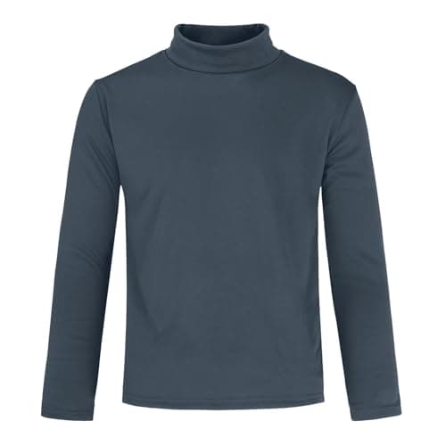 Turtle Neck Shirt Men Classic Basic Warm Pullover Shirts Dark Gray 4XL — view 2